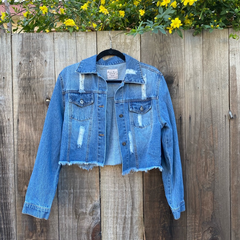 Denim Cropped Jacket